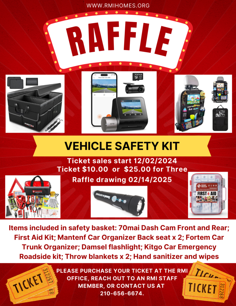 red and white illustrated raffle contest flyer (1)